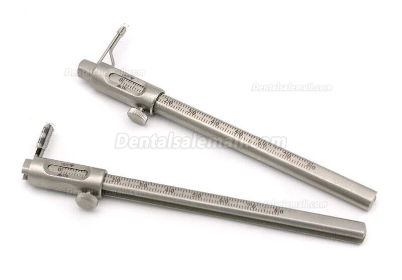Dental Orthodontic Sliding Caliper 0-80mm Implant Measuring Gauge Scale